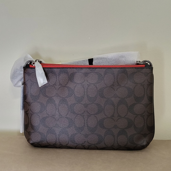 Coach Everett Crossbody In Colorblock Signature Canvas - Picture 7 of 7